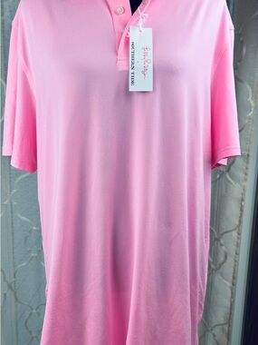 Lilly Pulitzer Men's Pink Polo Shirt